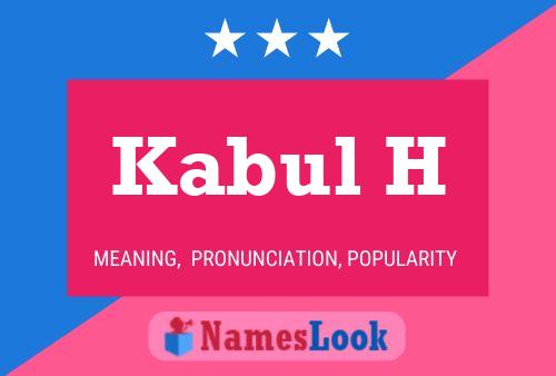 Kabul H Name Poster