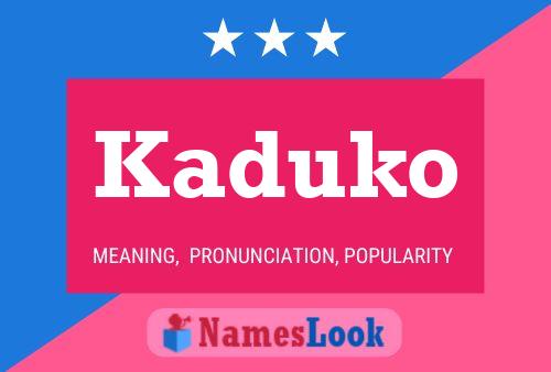 Kaduko Name Poster