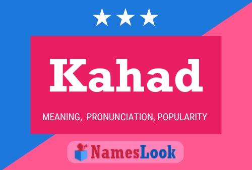 Kahad Name Poster