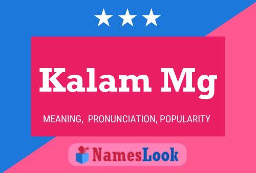 Kalam Mg Name Poster