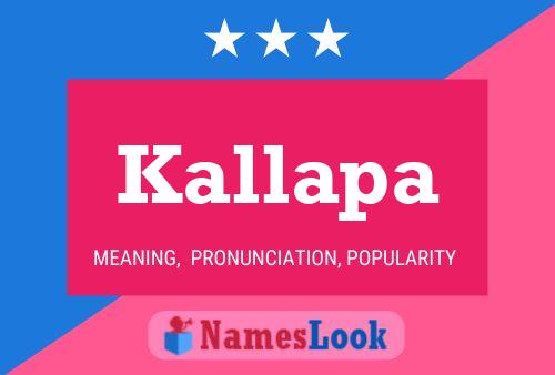 Kallapa Name Poster