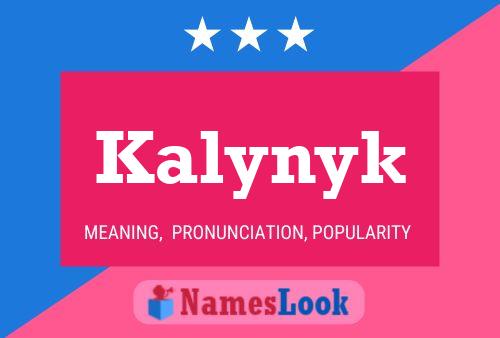 Kalynyk Name Poster