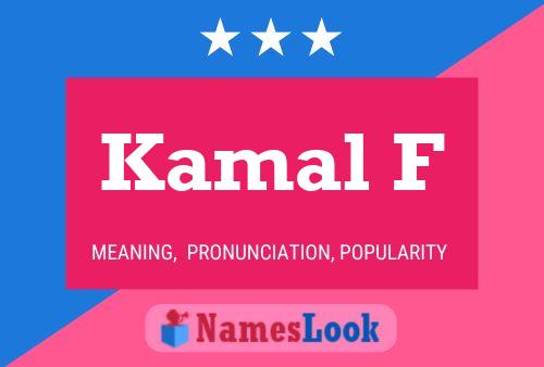 Kamal F Name Poster