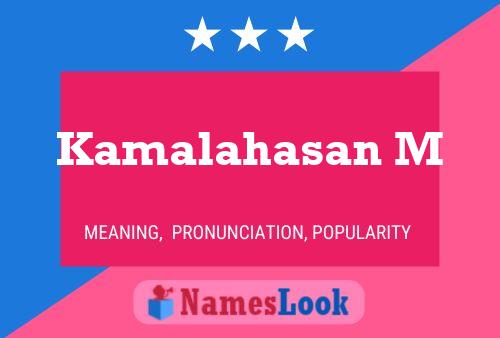 Kamalahasan M Name Poster