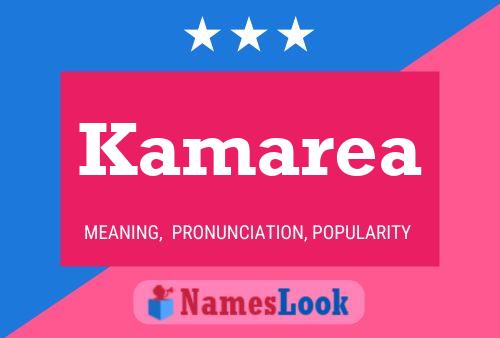 Kamarea Name Poster