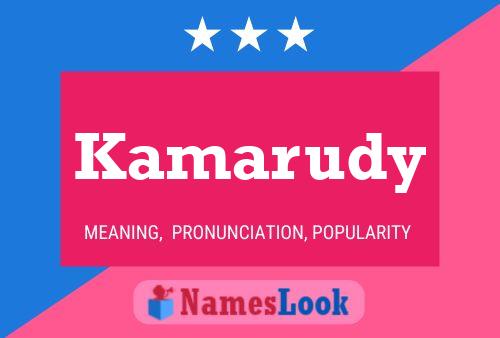 Kamarudy Name Poster