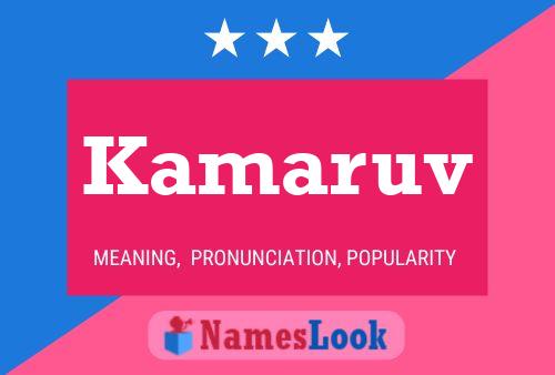 Kamaruv Name Poster