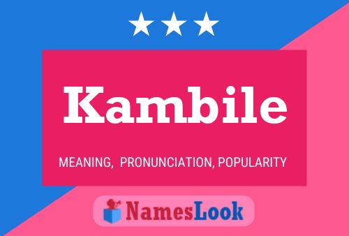 Kambile Name Poster