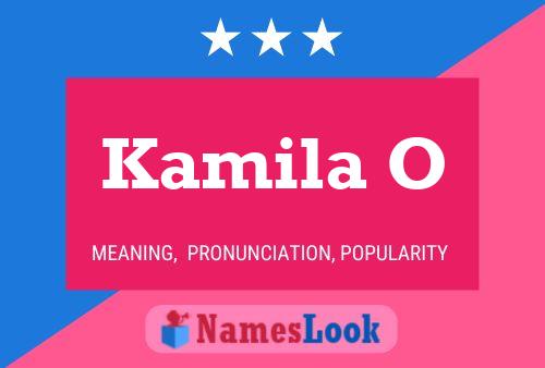 Kamila O Name Poster