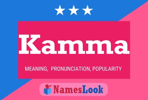 Kamma Name Poster