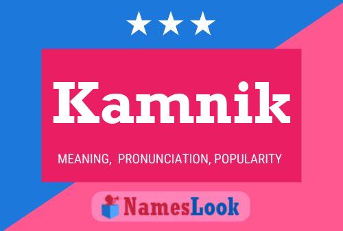 Kamnik Name Poster