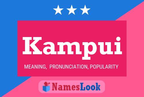 Kampui Name Poster