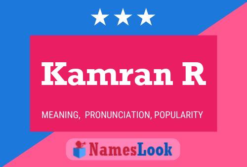 Kamran R Name Poster