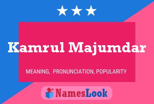 Kamrul Majumdar Name Poster