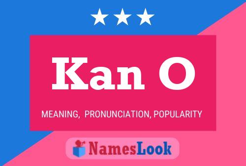 Kan O Name Poster