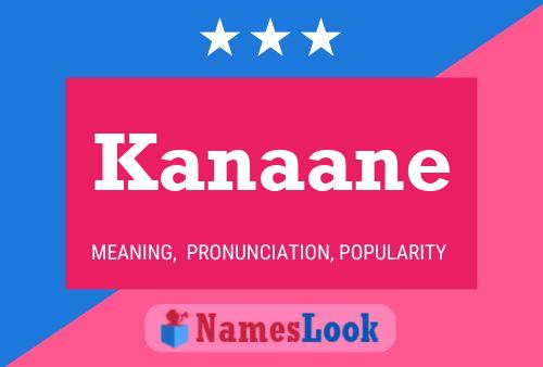 Kanaane Name Poster