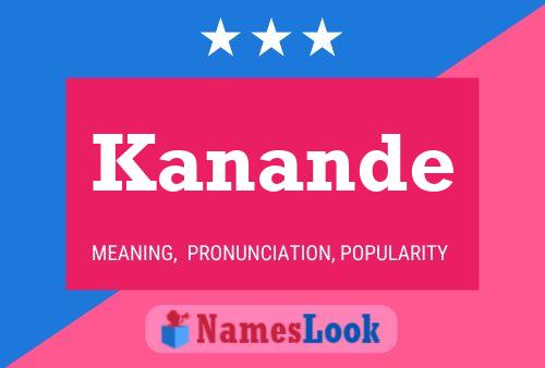 Kanande Name Poster