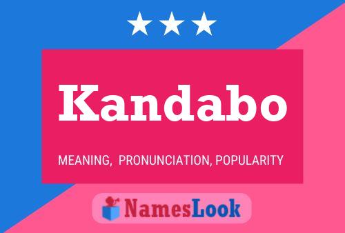 Kandabo Name Poster