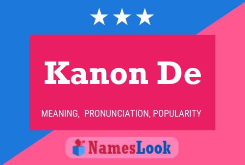 Kanon De Name Poster