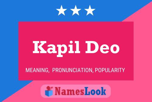 Kapil Deo Name Poster