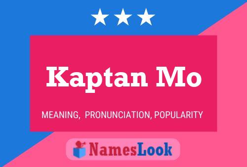 Kaptan Mo Name Poster