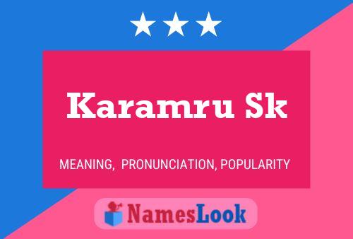 Karamru Sk Name Poster