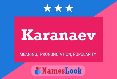 Karanaev Name Poster