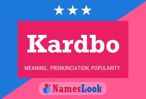 Kardbo Name Poster