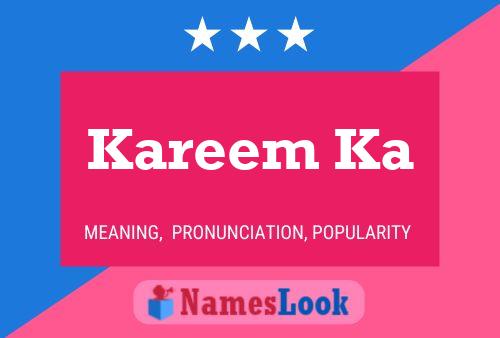 Kareem Ka Name Poster