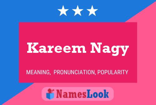 Kareem Nagy Name Poster