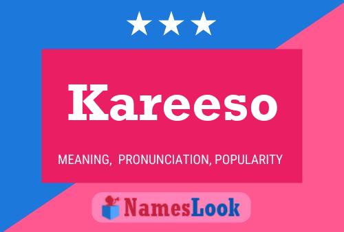 Kareeso Name Poster