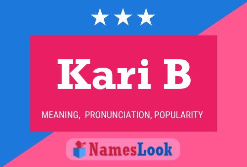 Kari B Name Poster