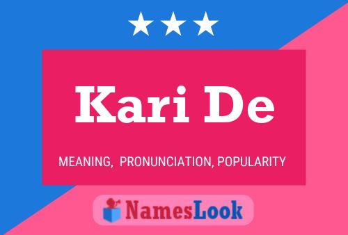 Kari De Name Poster