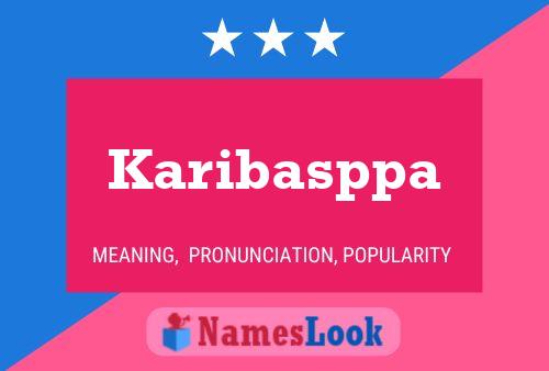 Karibasppa Name Poster