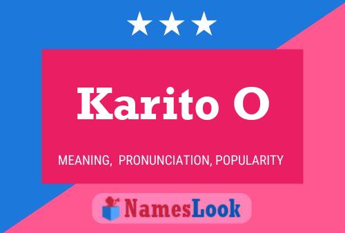 Karito O Name Poster