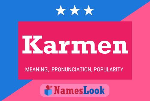 Karmen Name Poster