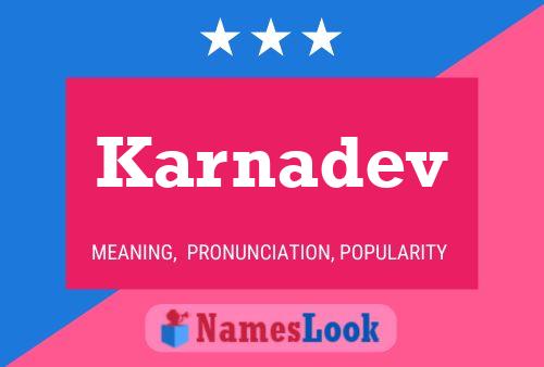 Karnadev Name Poster