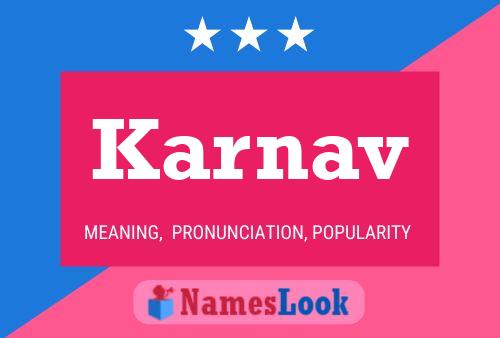 Karnav Name Poster