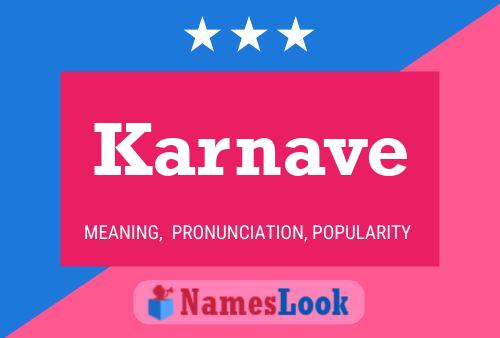 Karnave Name Poster