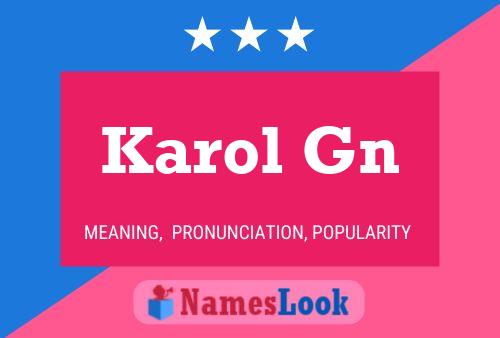 Karol Gn Name Poster