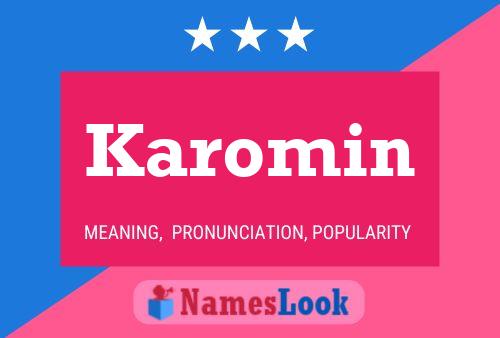 Karomin Name Poster