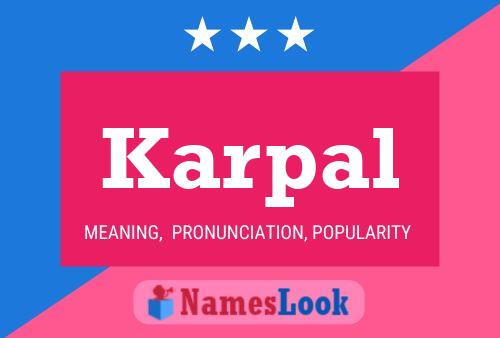 Karpal Name Poster