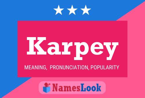 Karpey Name Poster