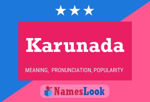 Karunada Name Poster