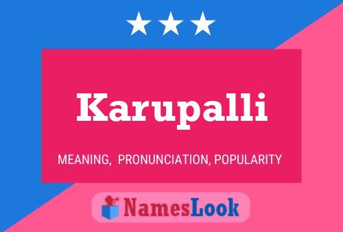 Karupalli Name Poster