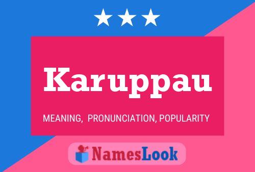 Karuppau Name Poster