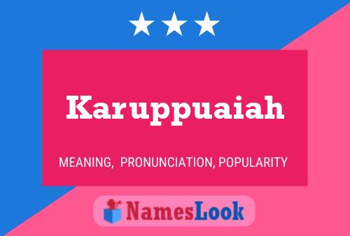 Karuppuaiah Name Poster