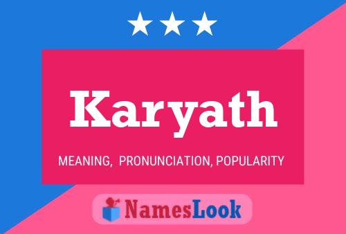 Karyath Name Poster