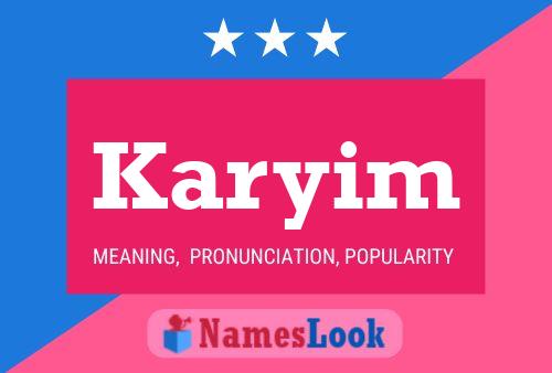 Karyim Name Poster