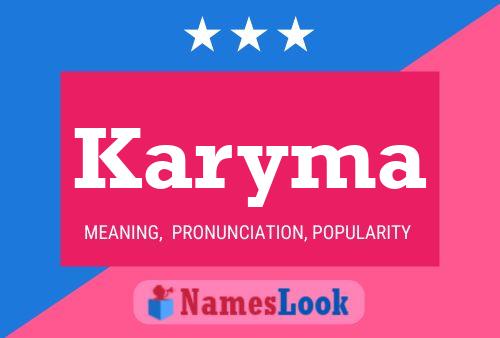 Karyma Name Poster